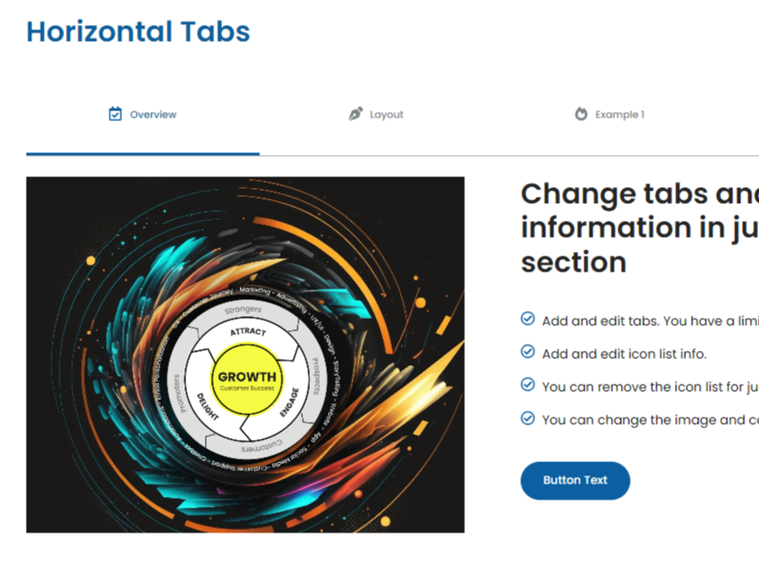 Horizontal Tabs Module